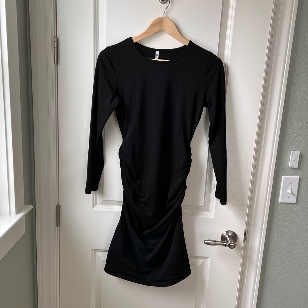 Amazon Long Sleeve Ruched Mini Dress